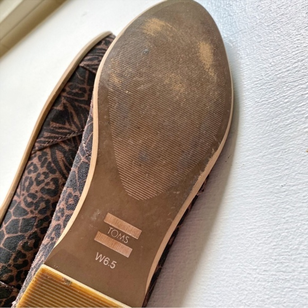 Toms Julie animal print flats - Picture 8 of 12